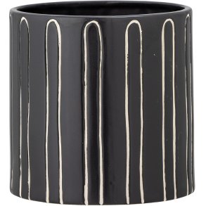 Bloomingville Troy Blumentopf H14 cm, Schwarz