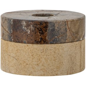 Bloomingville Dalin Teelicht- und Kerzenhalter H5,5 cm, Braun