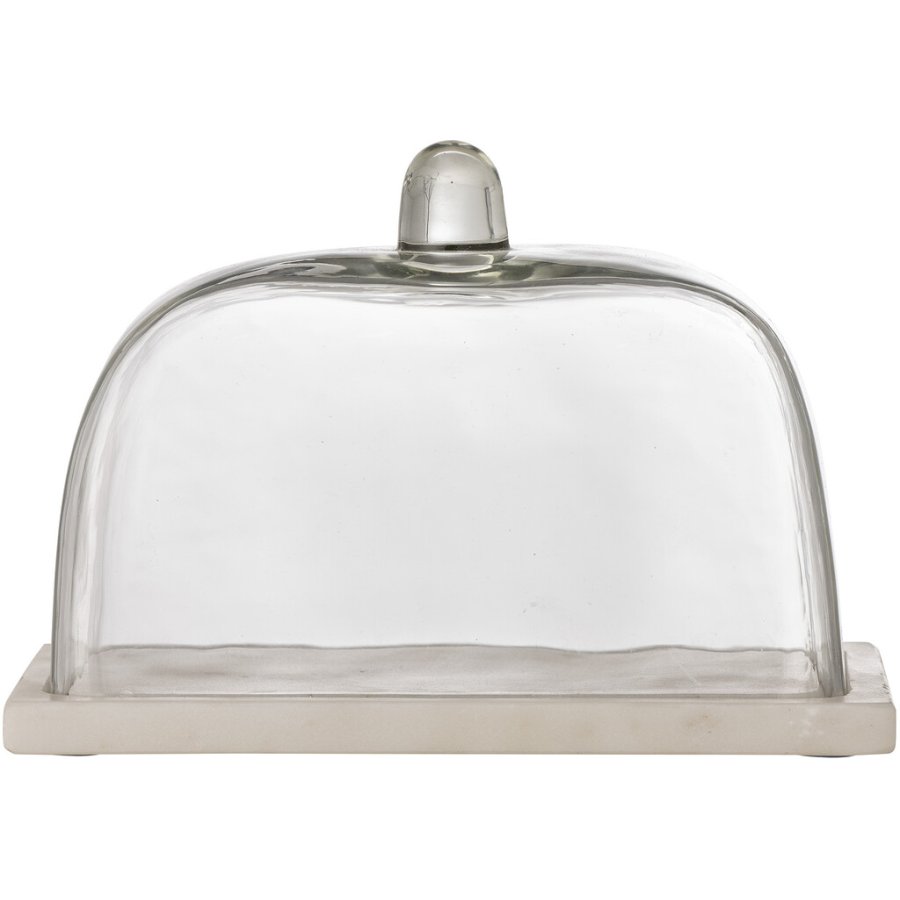 Bloomingville Nugah Osteklokke 16,5 cm, Hvid