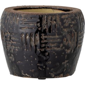 Bloomingville Muan Deko Blumentopf H11 cm, Schwarz