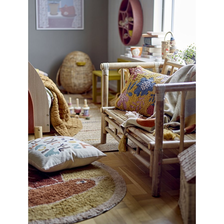 Bloomingville Mini Vigge Plaid 100x80 cm, Gul