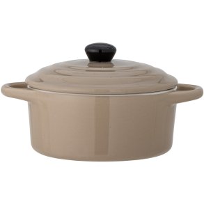 Bloomingville Thanos Serviertopf mit Deckel 13 cm/32 cl, Natur