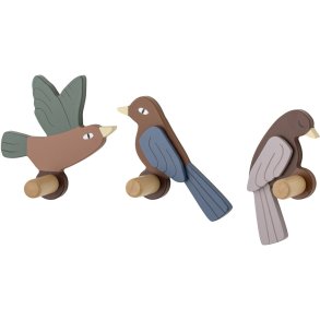 Bloomingville Mini Lewi Knager 3 stk. 10 cm, Brun