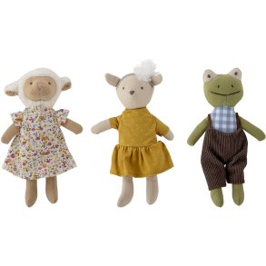 Bloomingville Mini Animal friends T�jdyr 3 stk. 17 cm, Gul