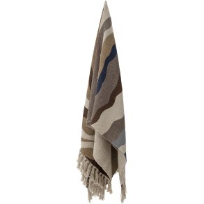 Bloomingville Stephania Plaid 130x160 cm, Brun