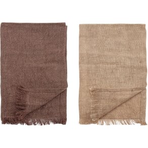 Bloomingville Lovine Viskestykke 2 stk. 70x45 cm, Brun