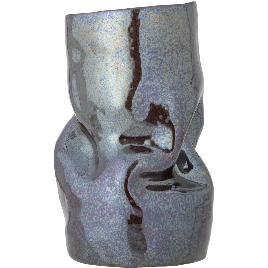 Bloomingville Apio Vase H22,5 cm, Schwarz