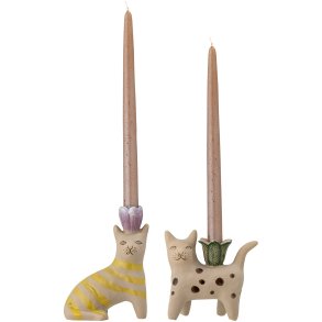 Bloomingville Mamie Lysestage 2 stk. H16 cm, Brun