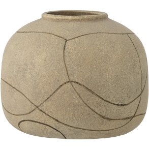 Bloomingville Niza Deko-Vase H16,5 cm, Natur