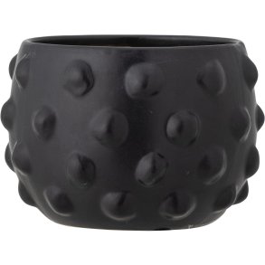 Bloomingville Parvin Deko Blumentopf H11 cm, Schwarz