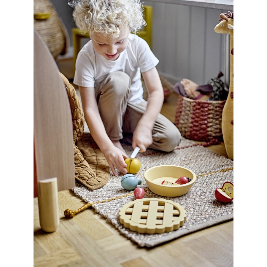 Bloomingville Mini Gabie Spielzeugsessen 7er Set, Gelb