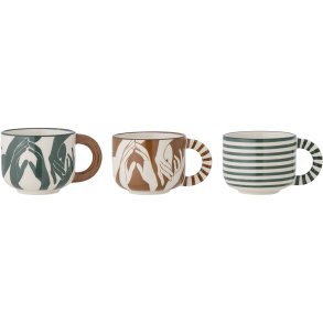 Bloomingville Carim Tasse 3er Set 24,5 cl, Grn