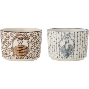 Bloomingville Tonia Schale 2er Set, 9 cm, Blau