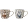 Bloomingville Tonia Tasse 2er Set, 20 cl, Blau