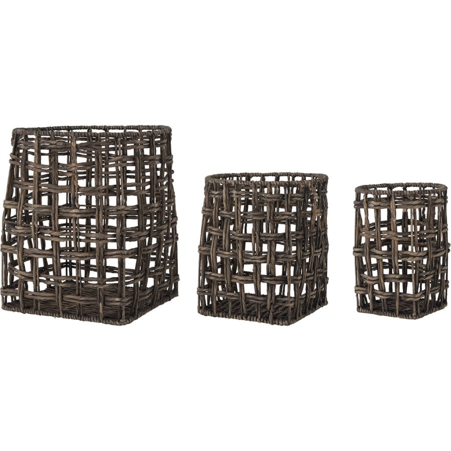 Creative Collection Fune Kurv 3 stk, Brun