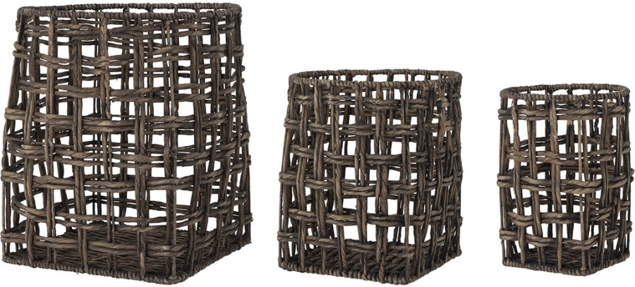 Creative Collection Fune Kurv 3 stk, Brun