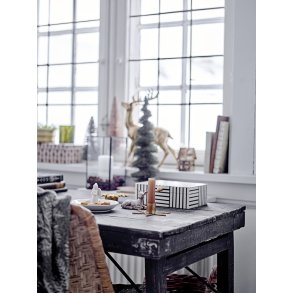 Bloomingville Filula Fyrfadsstage H22 cm, Sort