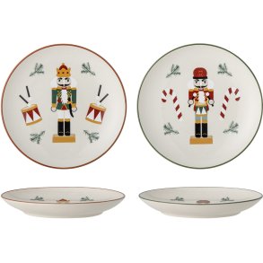 Bloomingville Jolly Teller 2er Set 16 cm, Rot