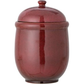 Bloomingville Jenifer Gef mit Deckel H19 cm, Rot