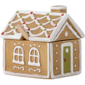 Bloomingville Ginnie Gef mit Deckel & Lffel H12 cm, Braun