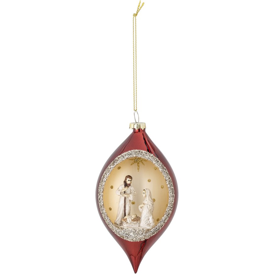 Bloomingville Chrissie Ornament 15 cm, Rd