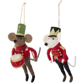 Bloomingville Peo Ornament 2 stk. 17 cm, R�d