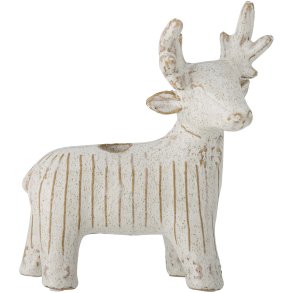 Bloomingville Elef Kerzenhalter H19 cm, Wei