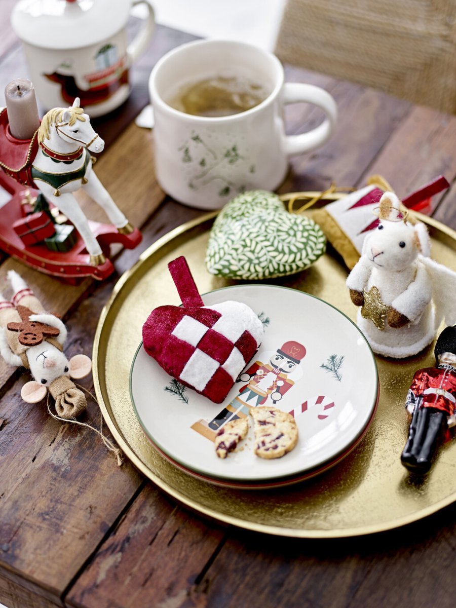 Bloomingville Cassidy Ornament 3 stk. 9 cm, Rd