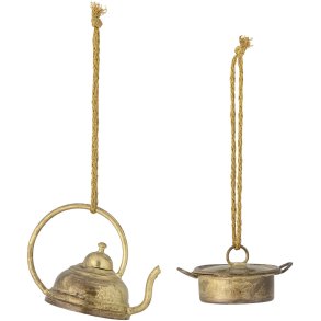 Bloomingville Gracia Ornament 2 stk, Messing