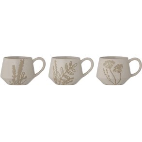 Creative Collection Primrose Krus 3 stk. 38 cl, Beige