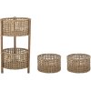 Bloomingville Caro Aufbewahrungskorb 4er Set, Braun