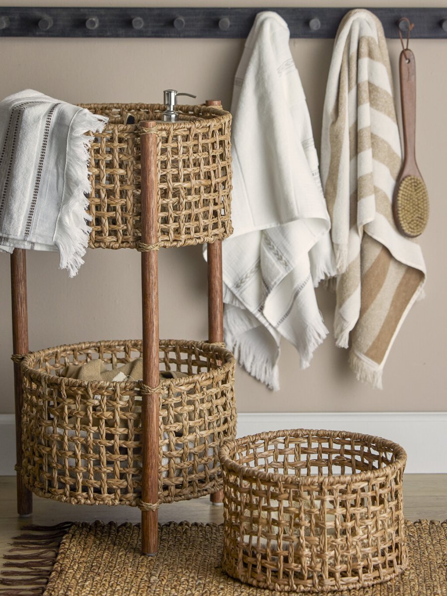 Bloomingville Caro Aufbewahrungskorb 4er Set, Braun