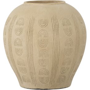 Bloomingville Taym Deko Vase H20 cm, Naturfarben
