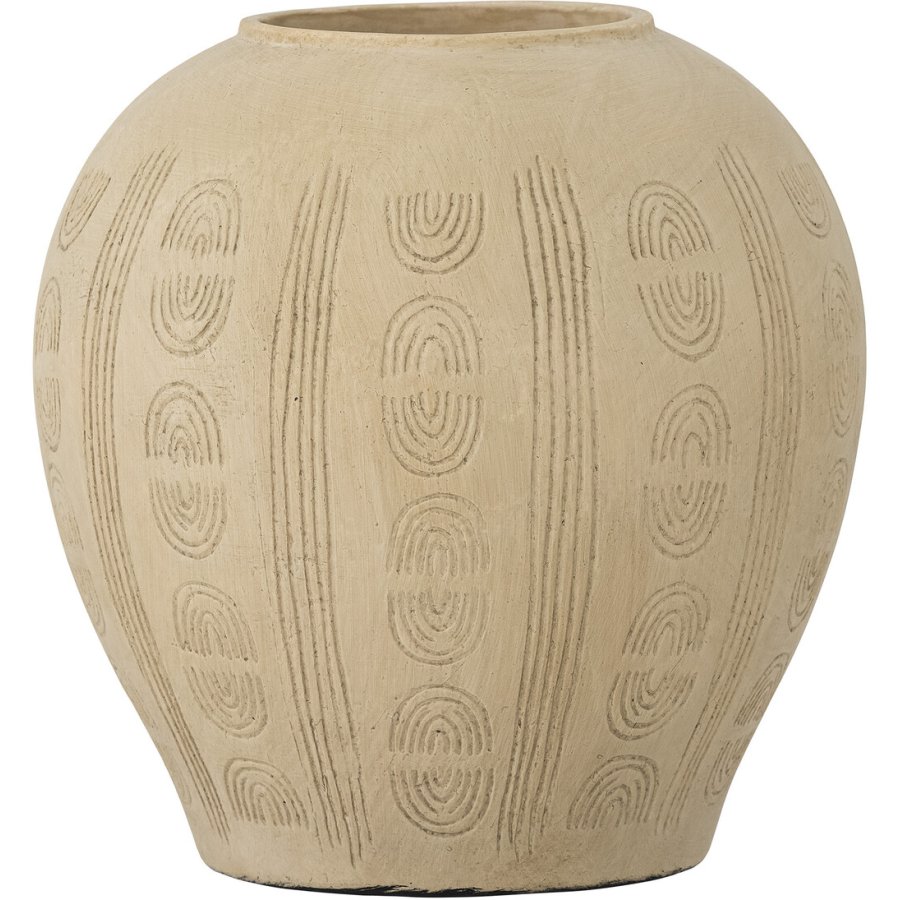 Bloomingville Taym Deko Vase H20 cm, Naturfarben