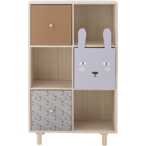 Bloomingville Mini Calle Bogreol m. Skuffer H89,5 cm, Natur