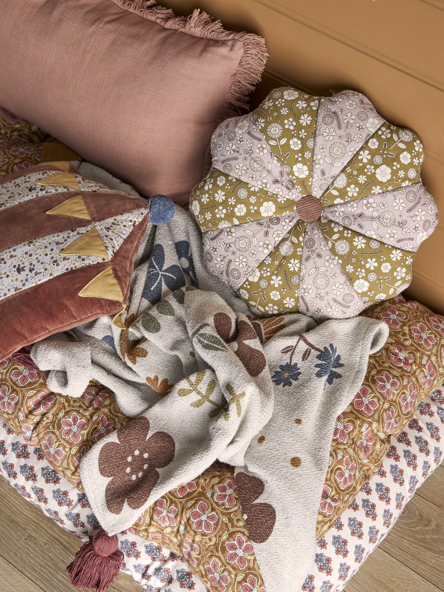 Bloomingville Mini Dorell Plaid 160x130 cm, Brun