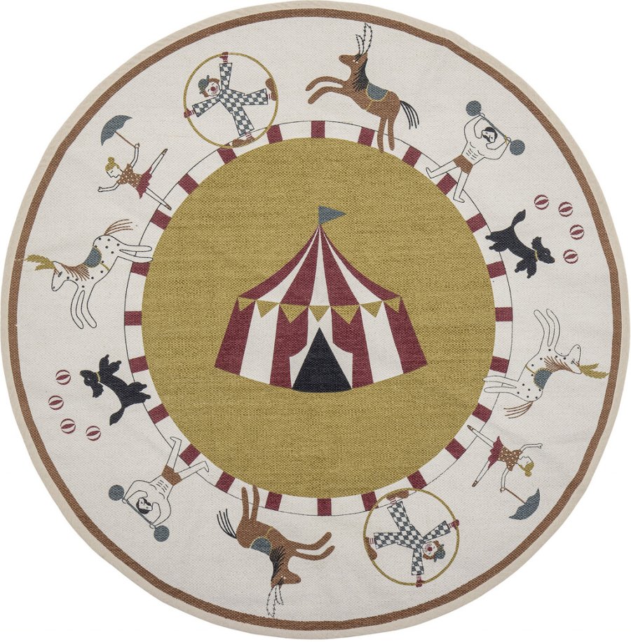 Bloomingville Mini Ville T�ppe �110 cm, Gul