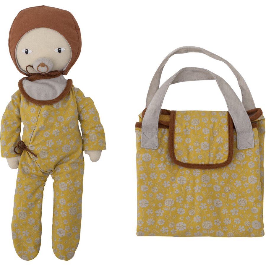 Bloomingville Mini Nalle Baby Puppe 6er Set 38 cm, Braun