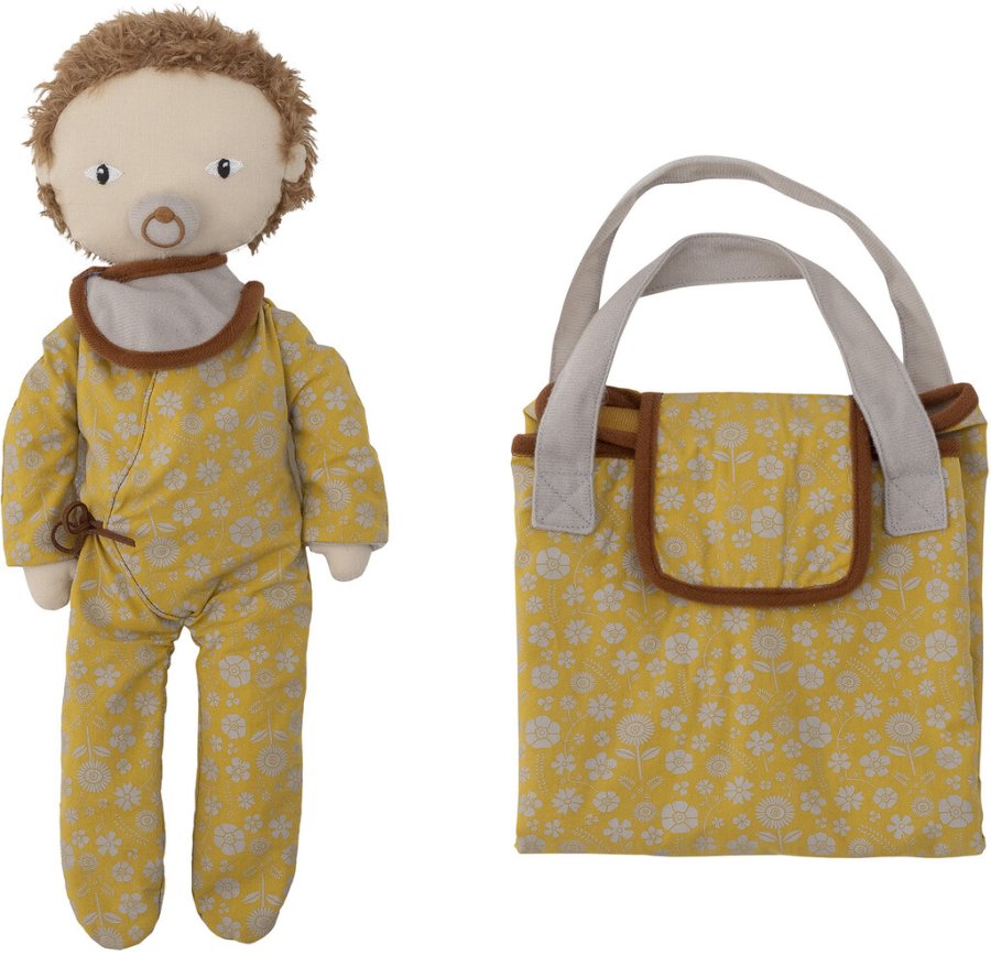 Bloomingville Mini Nalle Baby Puppe 6er Set 38 cm, Braun