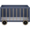 Bloomingville Mini Sebald Aufbewahrungsbox mit Rollen 60 cm, Blau