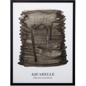 Bloomingville Ravenna Illustration mit Rahmen 32x42 cm, Schwarz