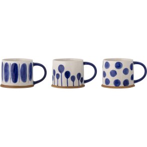 Creative Collection Linora Becher 3er Set, 48 cl, Blau