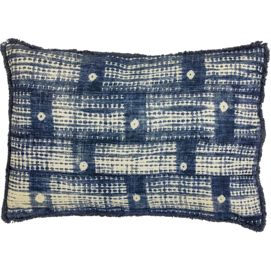 Creative Collection Fillippa Kissen 60x40 cm, Blau