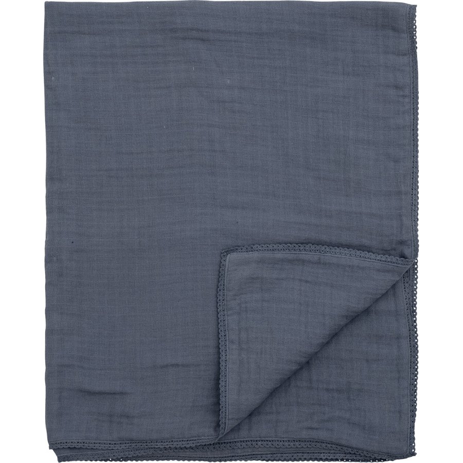 Bloomingville Mini Muslin Decke 100x80 cm, Blau