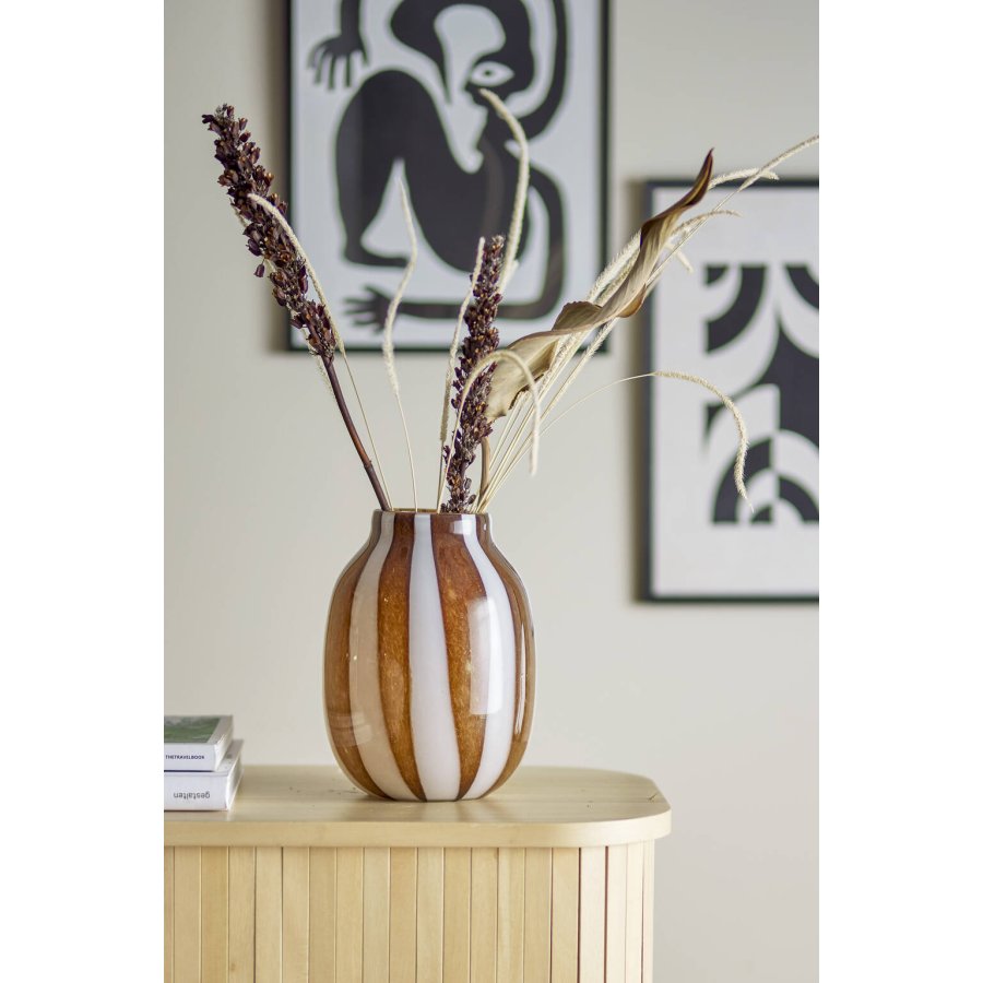 Bloomingville Maya Vase H23 cm, Braun