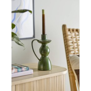 Bloomingville Fija Lysestage H22,5 cm, Grøn