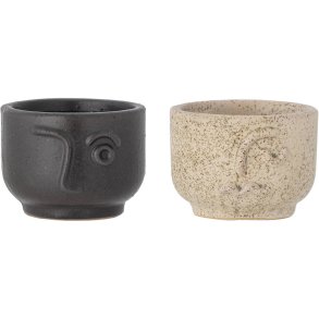 Bloomingville Clarice Fyrfadsstage 2 stk H4,5 cm, Sort