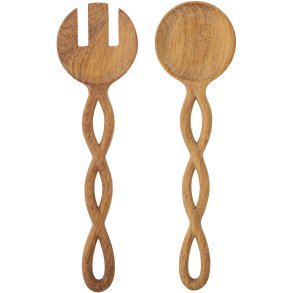 Bloomingville Pinar Salatbesteck 2er Set, Doussie Holz