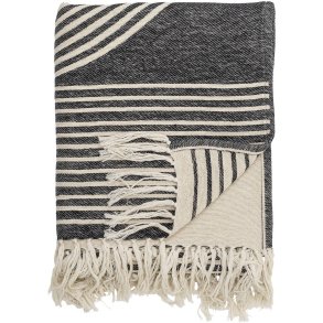 Bloomingville Anek Decke 130x150 cm, Schwarz