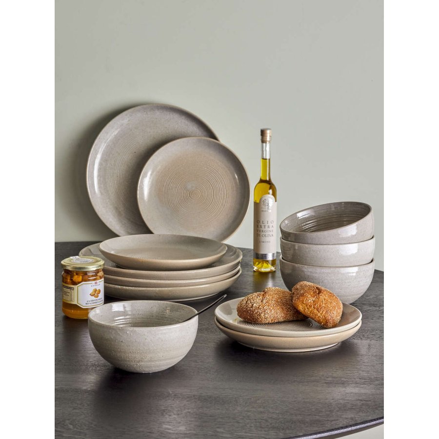 Bloomingville Taupe Tischservice-Set 12er Set, Grau